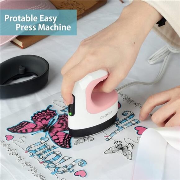 Mini Heat Press Machine, Mini Irons for Crafts,Portable Heat Press - Picture 2 of 7